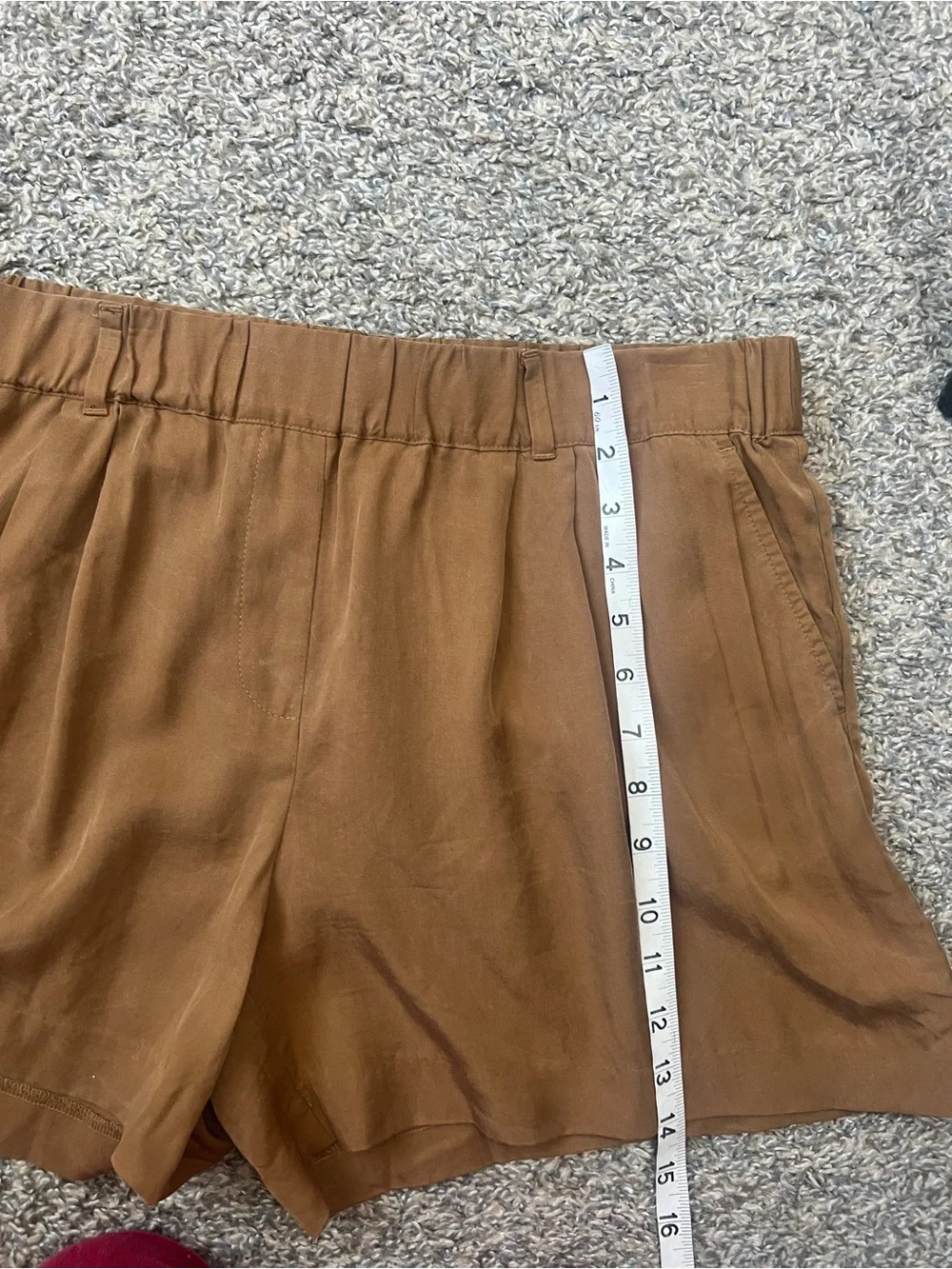 Ann Taylor Loft relaxed fit festival ready cozy shorts medium brown